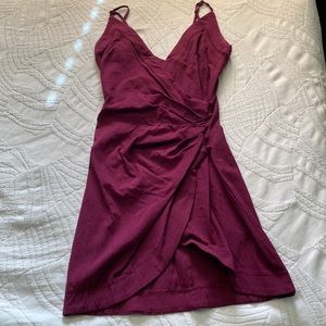 Free people magenta stretchy dress